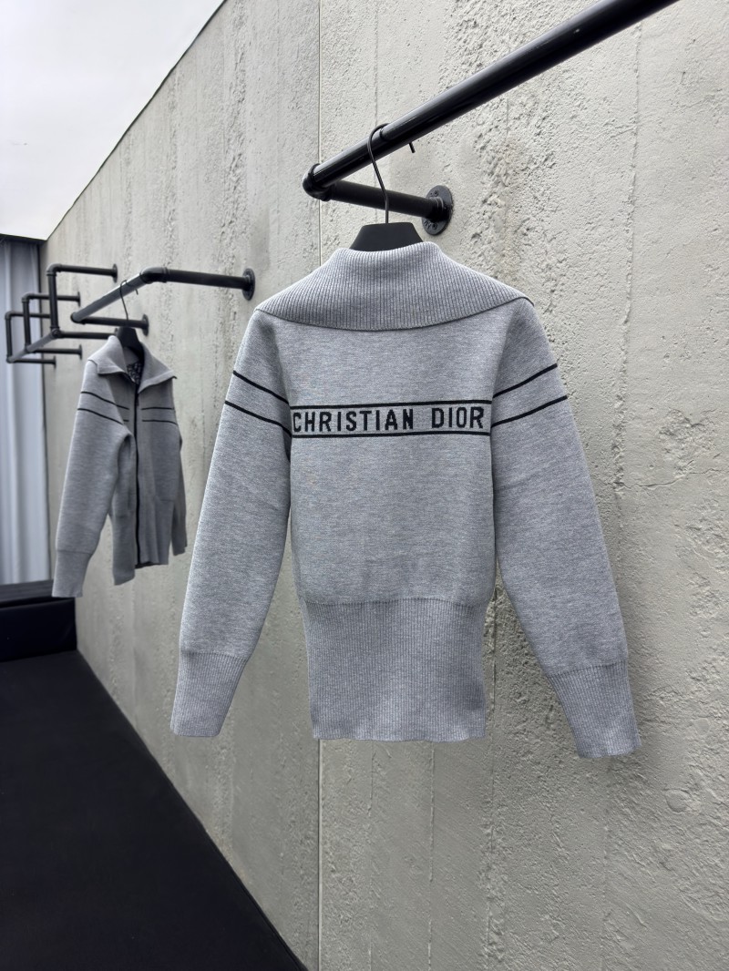 Dior lapel jacquard double face knit jacket 2 1