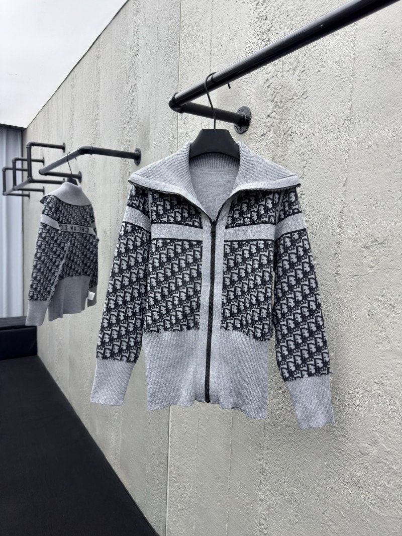 Dior lapel jacquard double face knit jacket 2 2