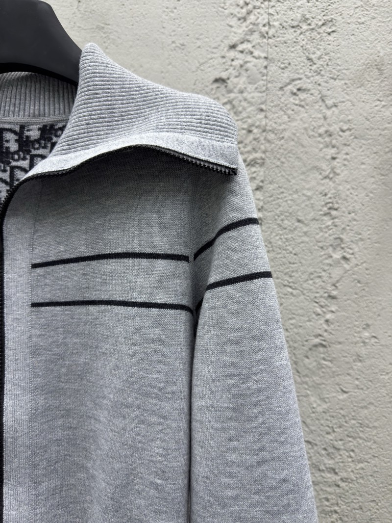 Dior lapel jacquard double face knit jacket 2 6