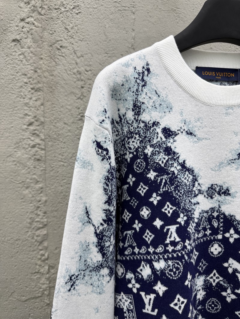 lv blue and white gradient sweater 3