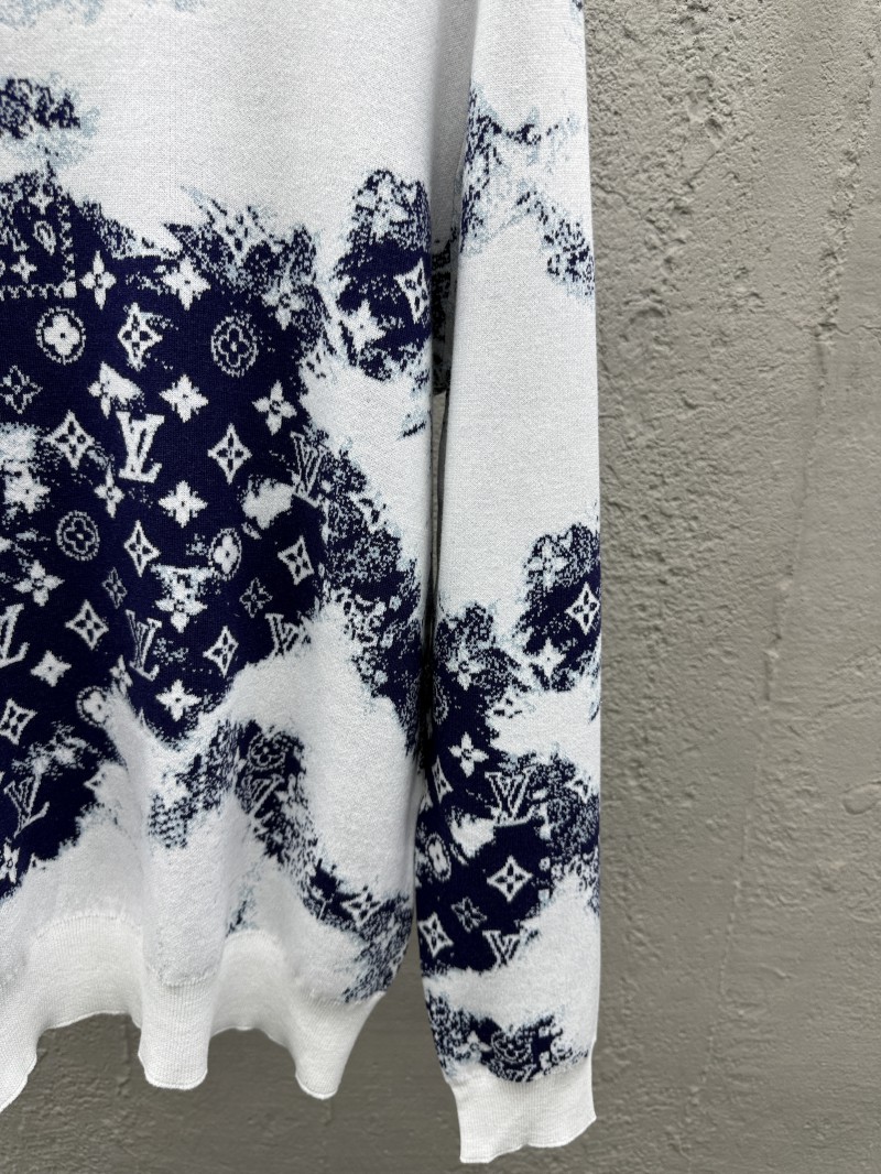 lv blue and white gradient sweater 6