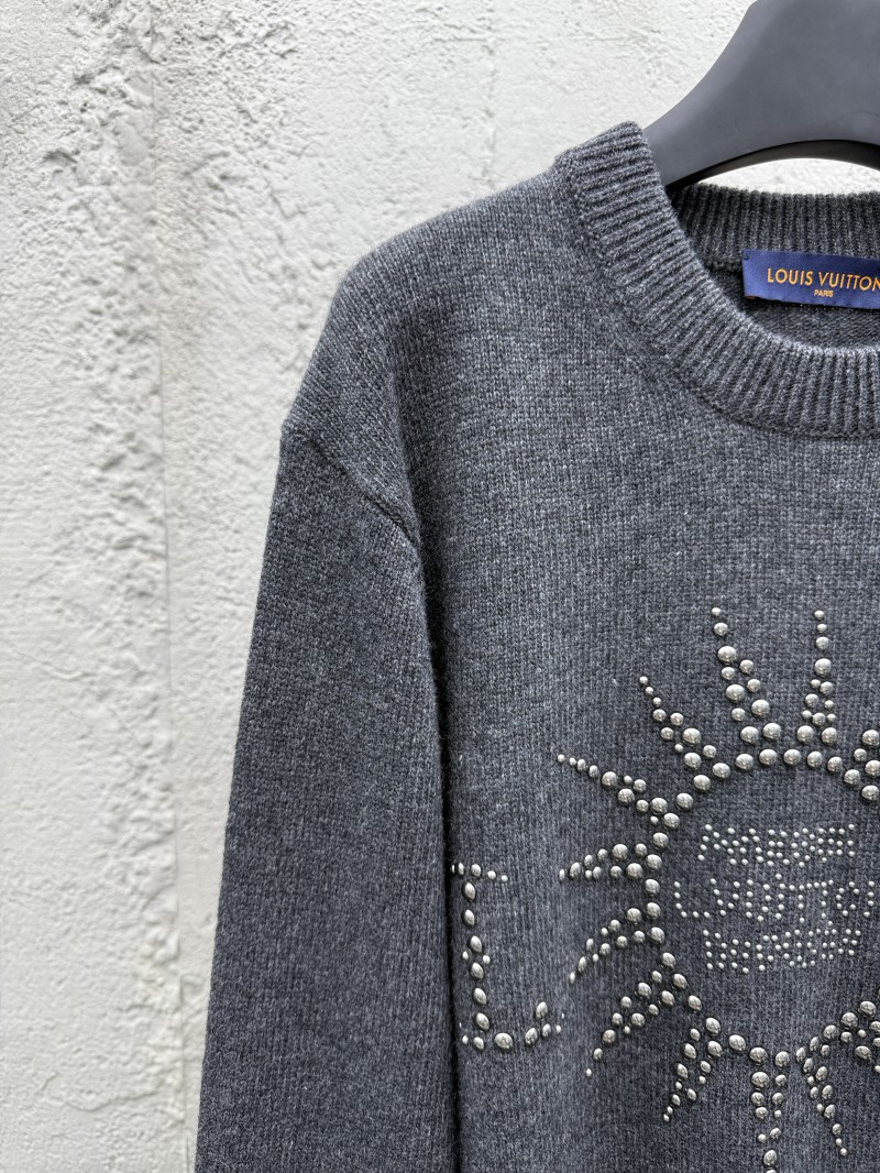 lv sun print hot bead sweater pullover 2