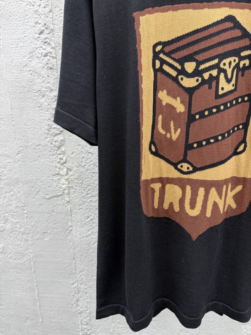 lv letters cartoon print short sleeve t-shirt 5