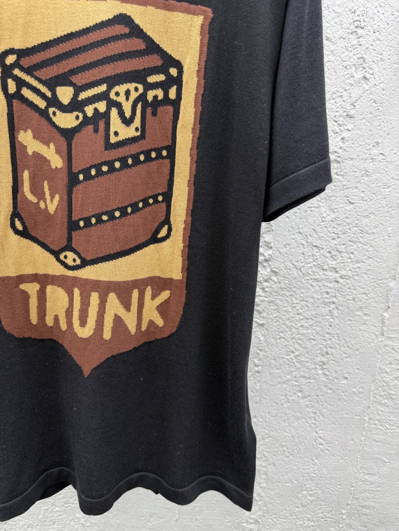 lv letters cartoon print short sleeve t-shirt 6