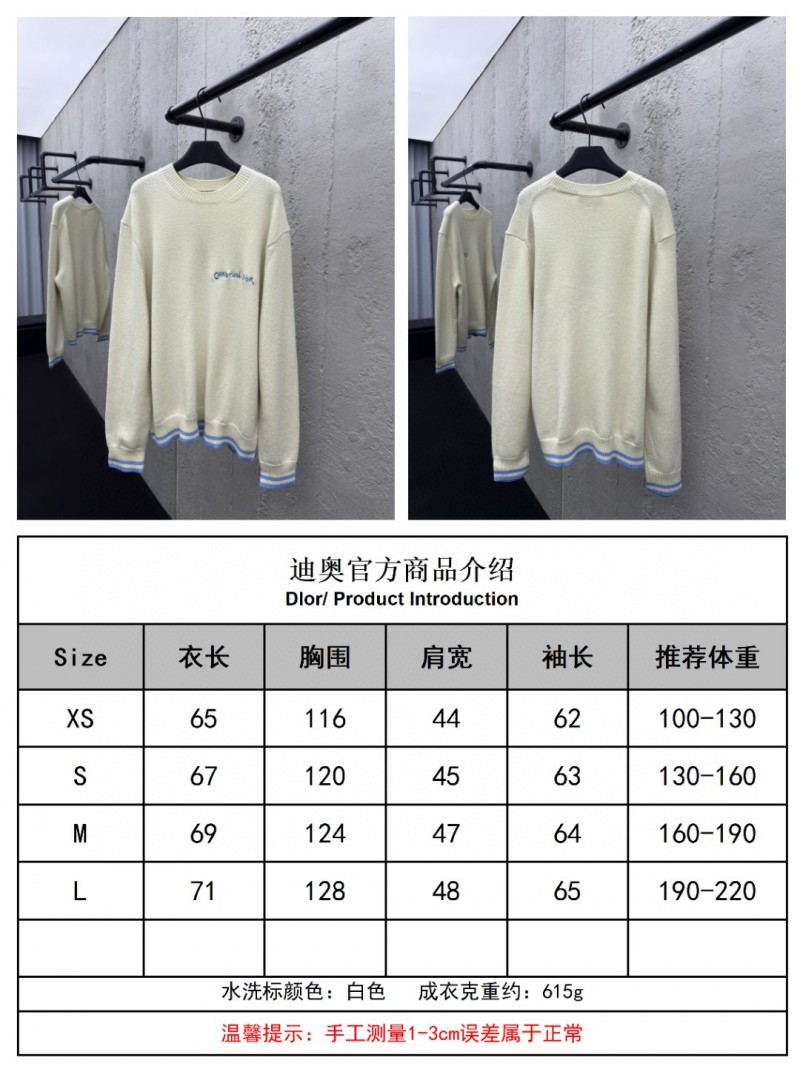 Dior Letter Embroidered Sweater 9