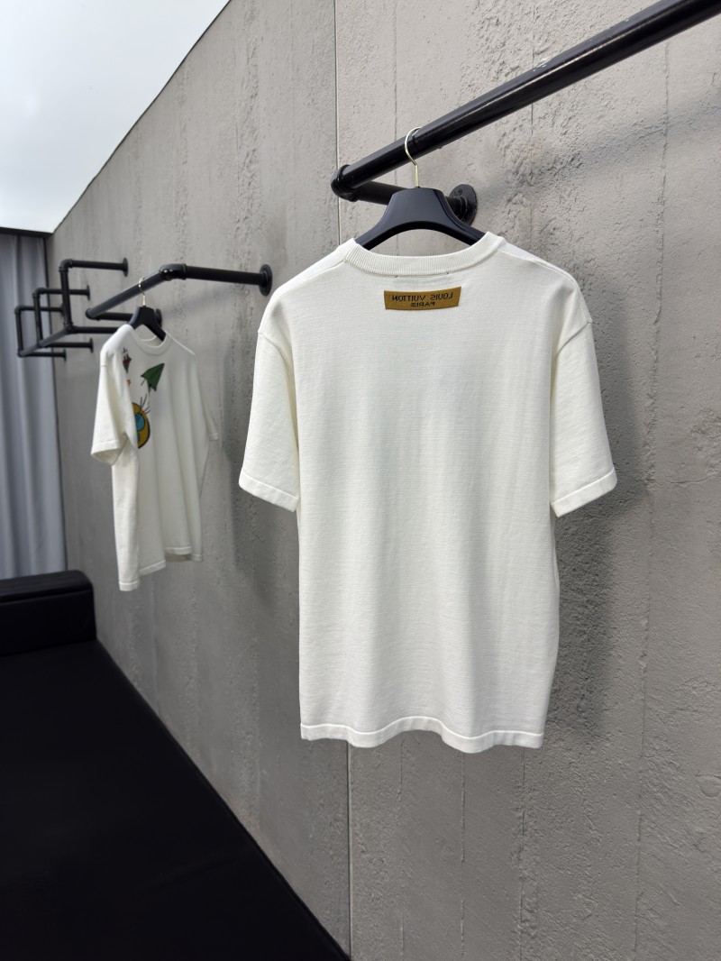 lv wool knit childish paper airplane wool short sleeve 1