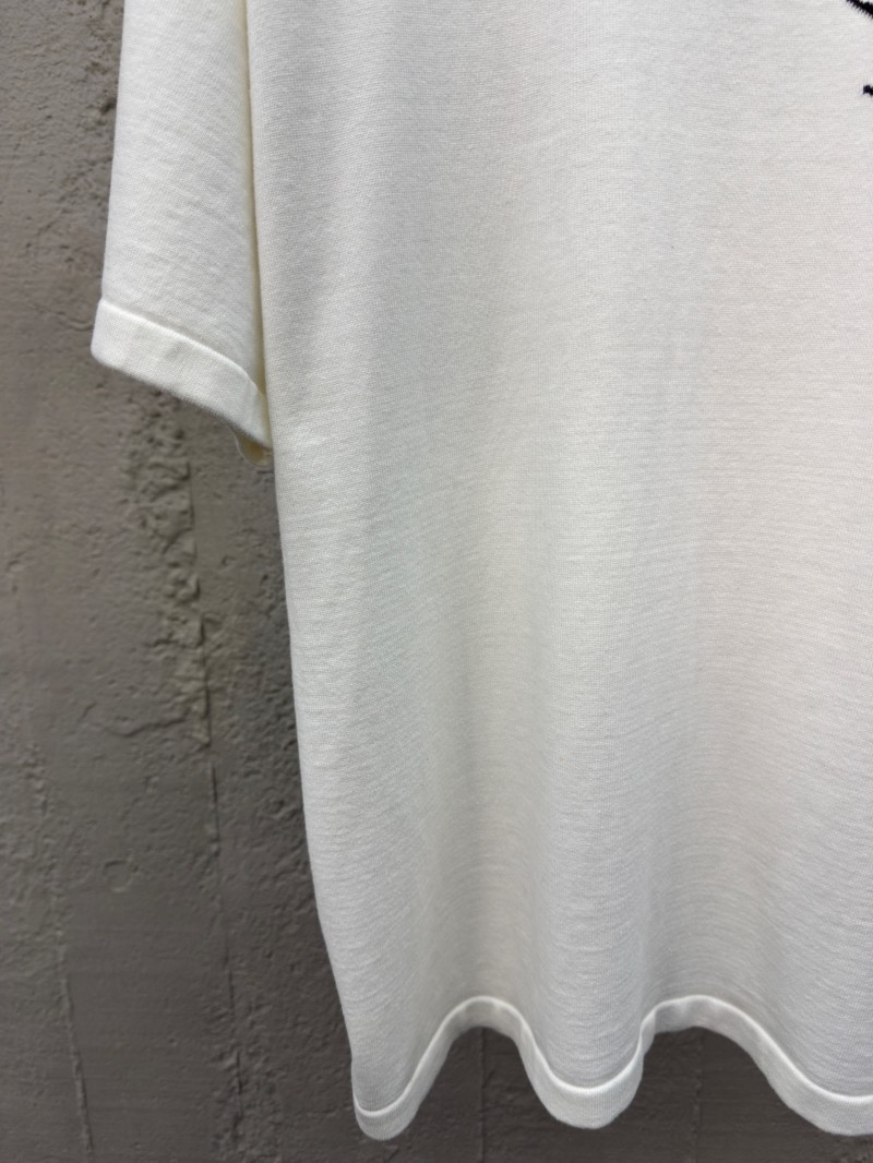 lv wool knit childish paper airplane wool short sleeve 5