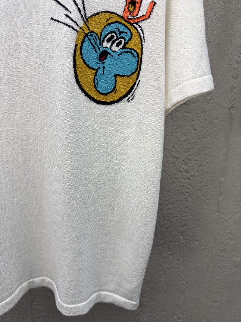 lv wool knit childish paper airplane wool short sleeve 6