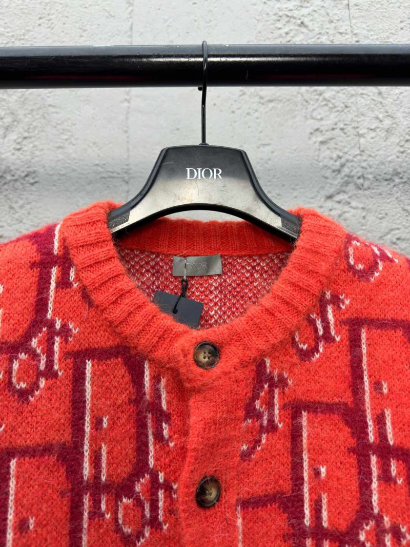 Dior Jacquard Knit Mohair Cardigan 1 2