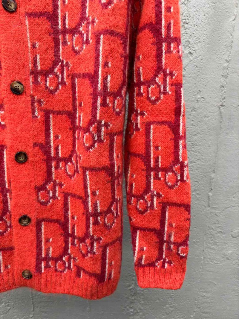 Dior Jacquard Knit Mohair Cardigan 1 6
