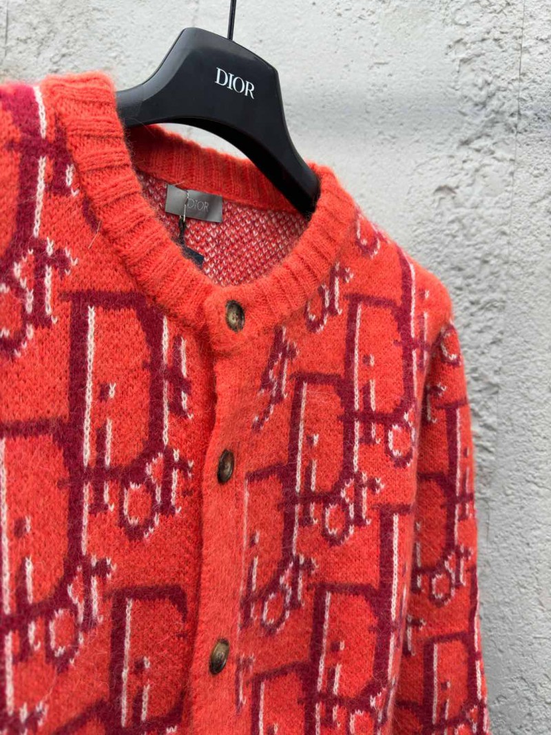 Dior Jacquard Knit Mohair Cardigan 1 7