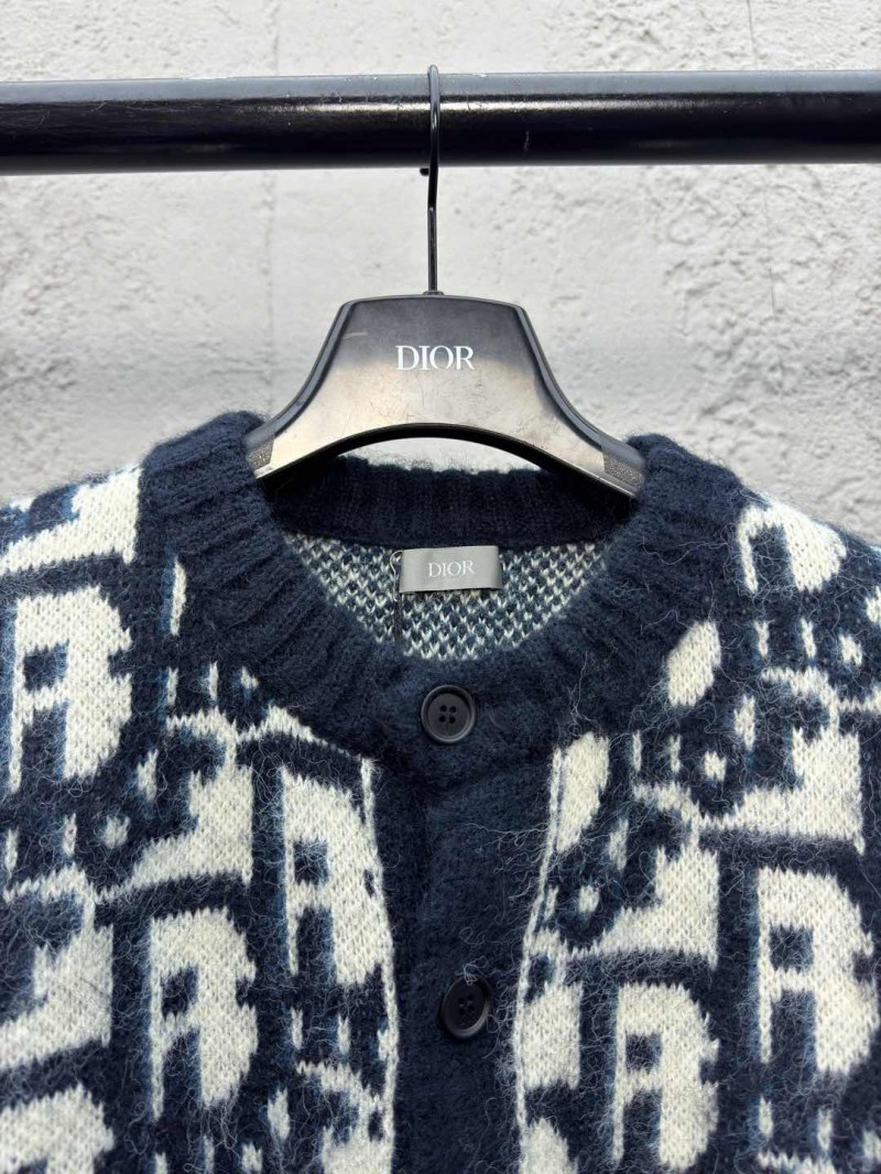 Dior Jacquard Knit Mohair Cardigan 2 2