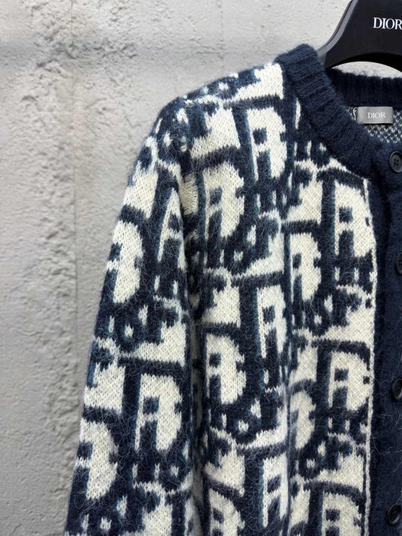 Dior Jacquard Knit Mohair Cardigan 2 3
