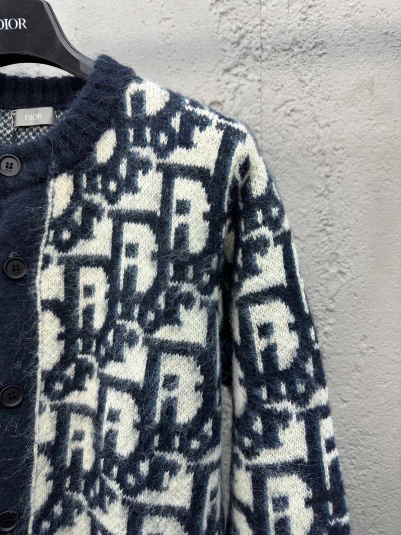 Dior Jacquard Knit Mohair Cardigan 2 4