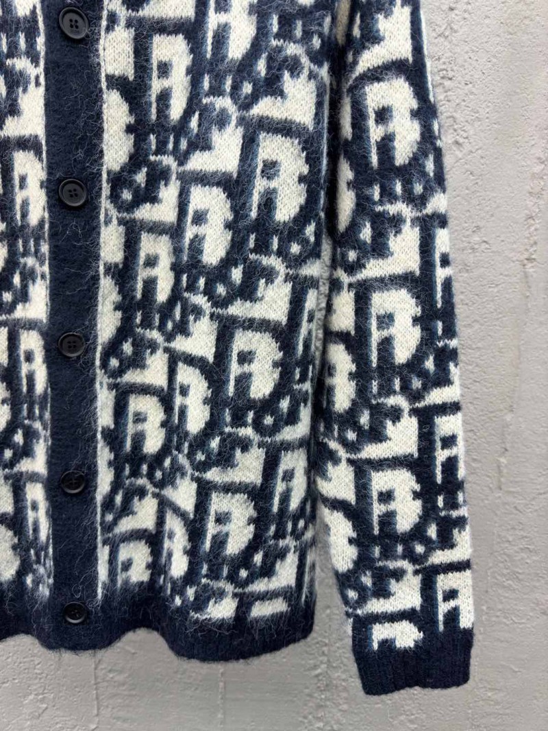 Dior Jacquard Knit Mohair Cardigan 2 6