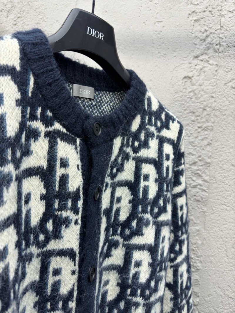 Dior Jacquard Knit Mohair Cardigan 2 7