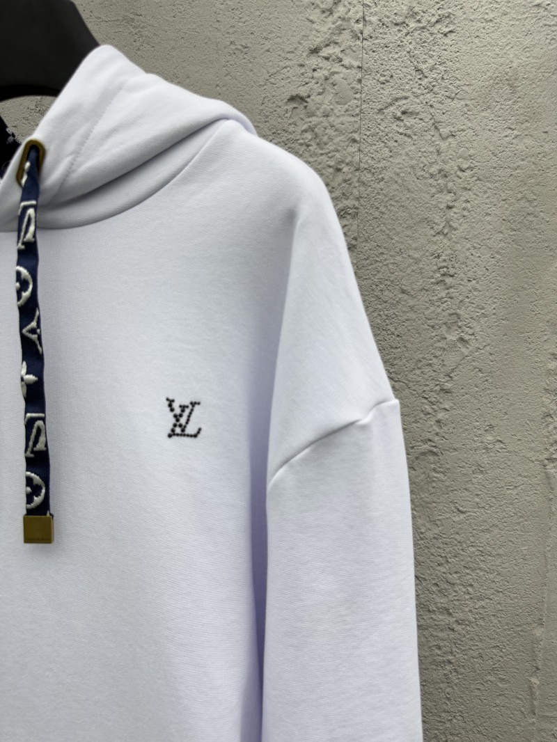 Lv Solid Color Drawstring Hooded Long Sleeve Sweatshirt 1 5