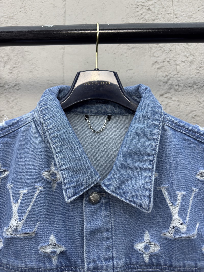 Lv washed and ripped denim jacket 2