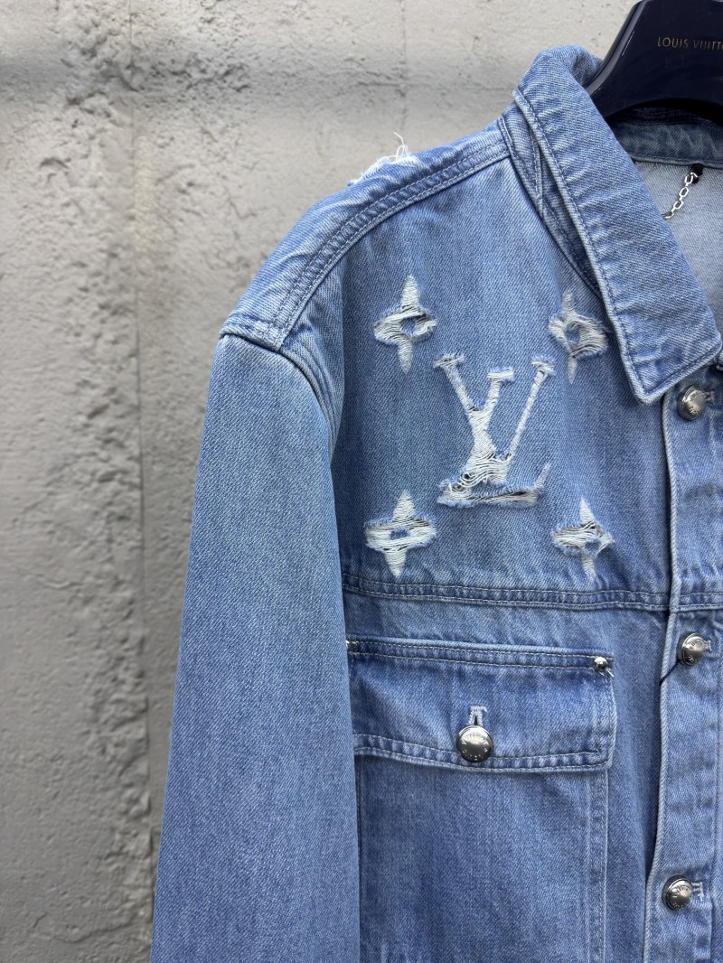 Lv washed and ripped denim jacket 3