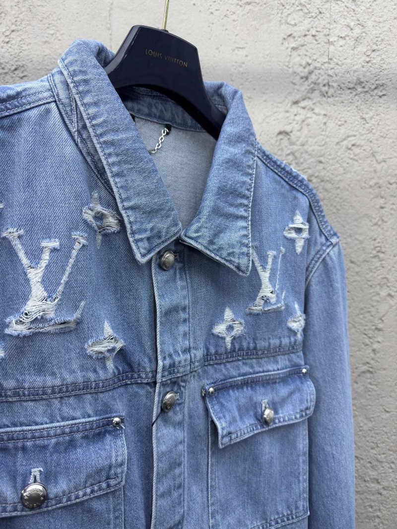 Lv washed and ripped denim jacket 7