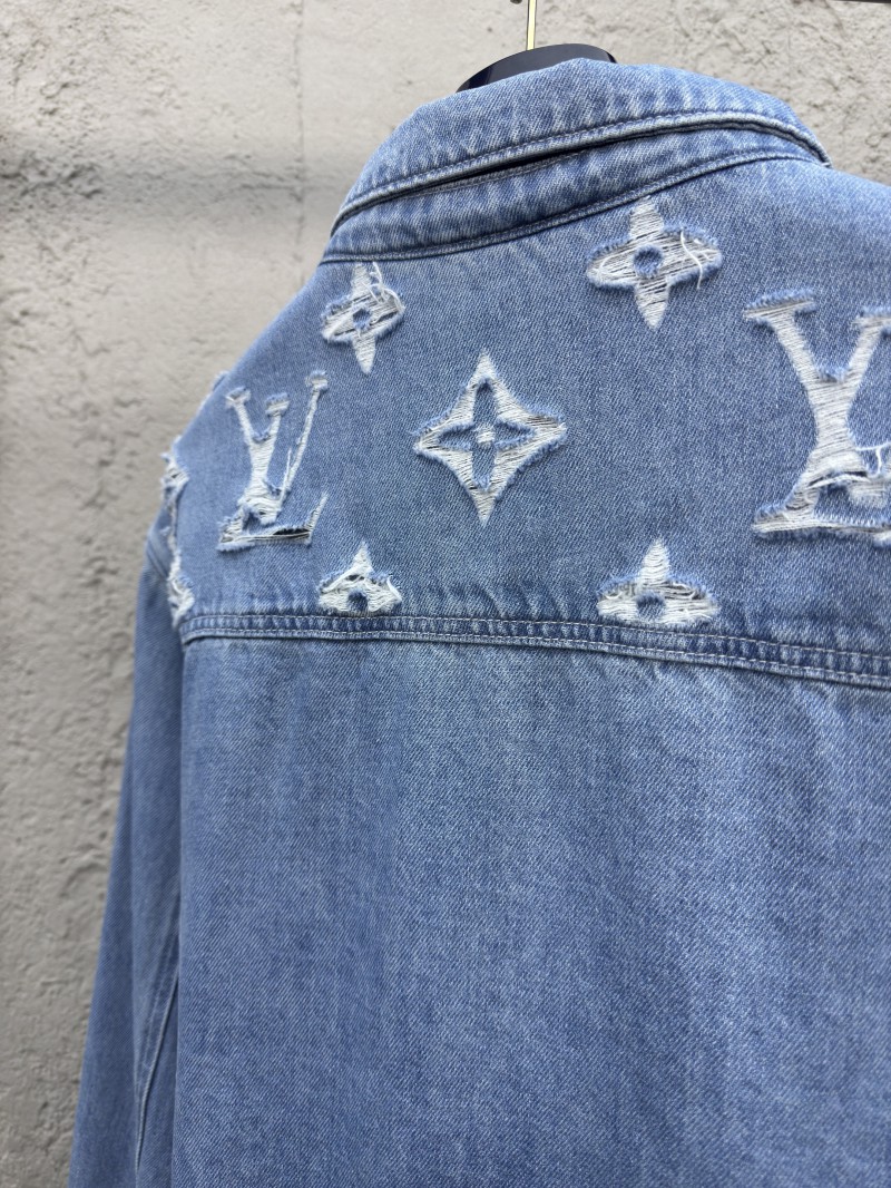 Lv washed and ripped denim jacket 8