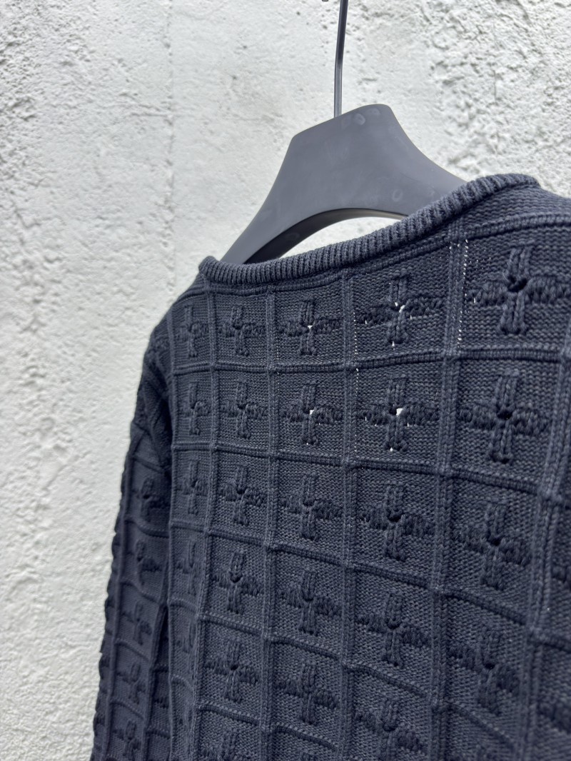 Lv twisted double-breasted knit cardigan 8