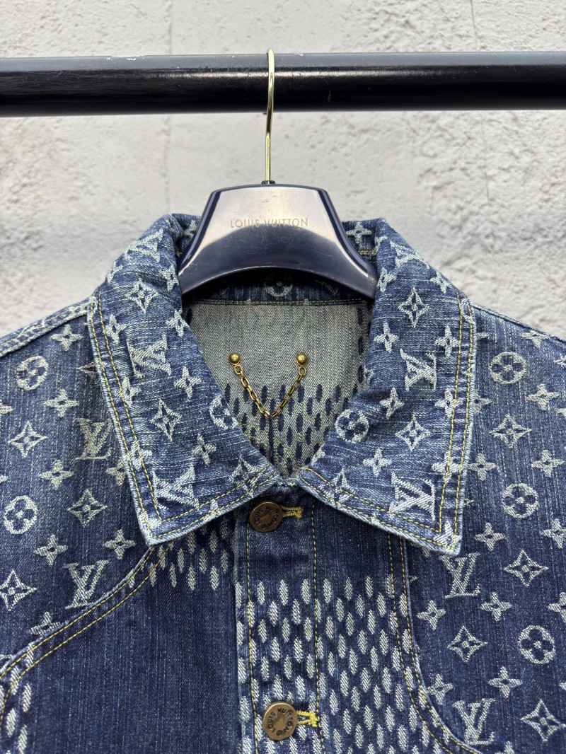 Lv co-branded nigo jacquard denim jacket 1 2