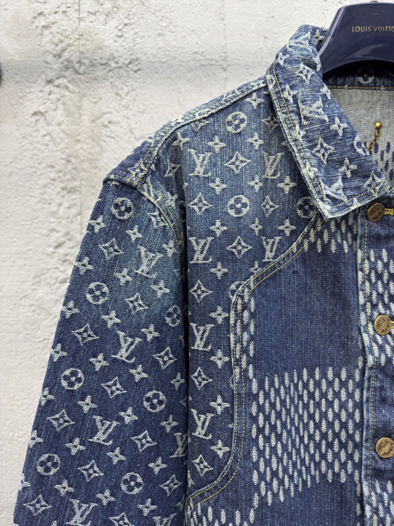 Lv co-branded nigo jacquard denim jacket 1 3