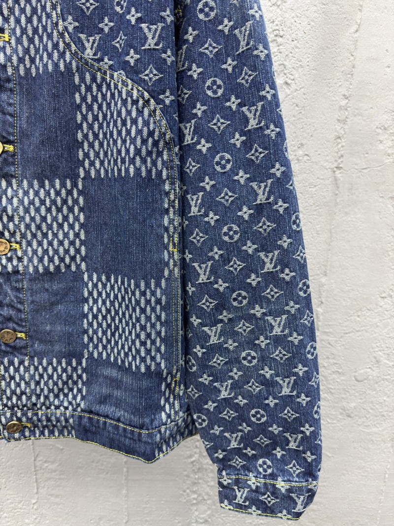 Lv co-branded nigo jacquard denim jacket 1 6