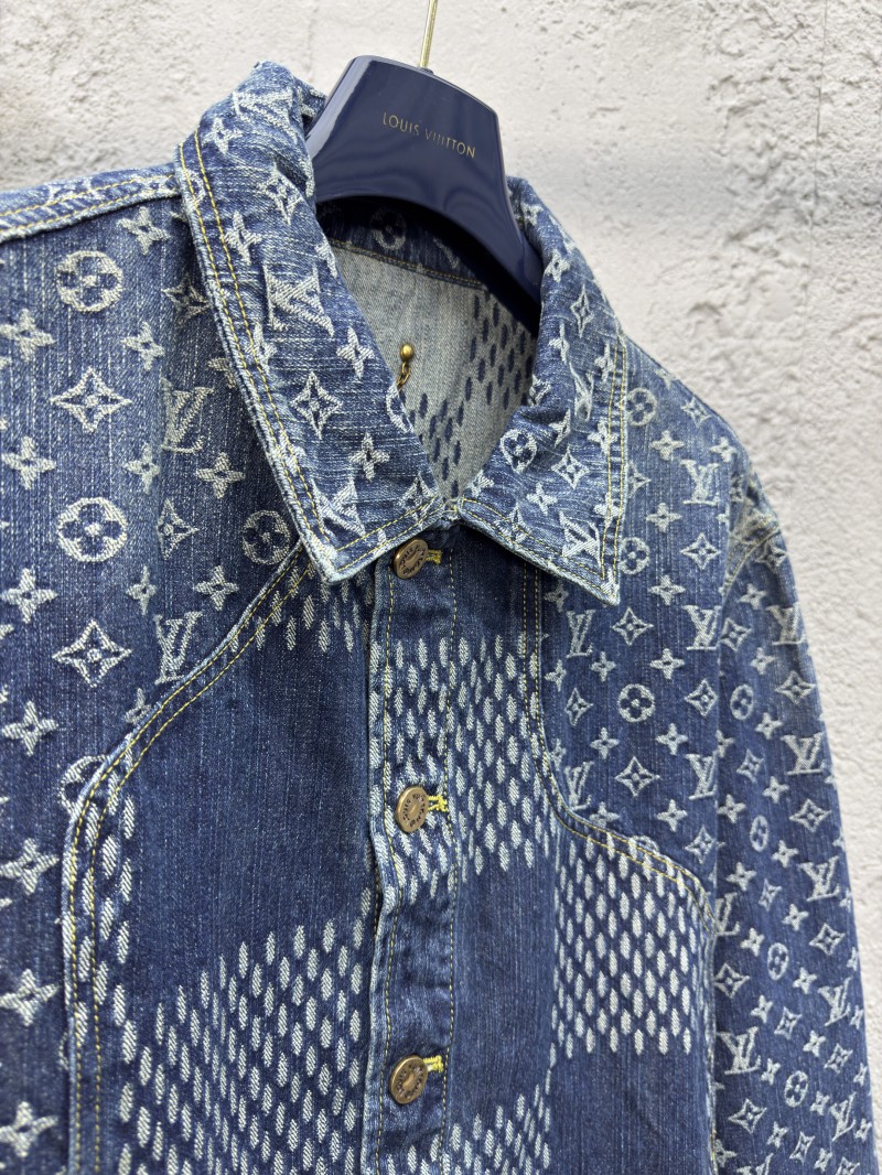 Lv co-branded nigo jacquard denim jacket 1 7