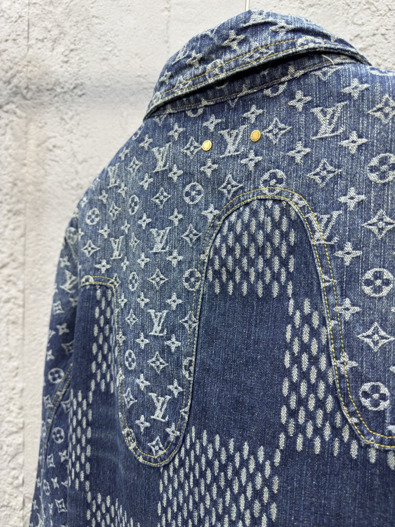 Lv co-branded nigo jacquard denim jacket 1 8
