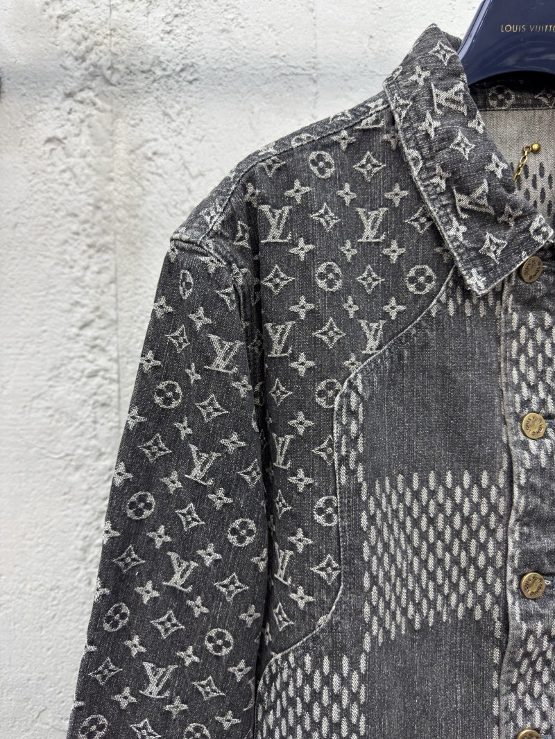 Lv co-branded nigo jacquard denim jacket 2 3