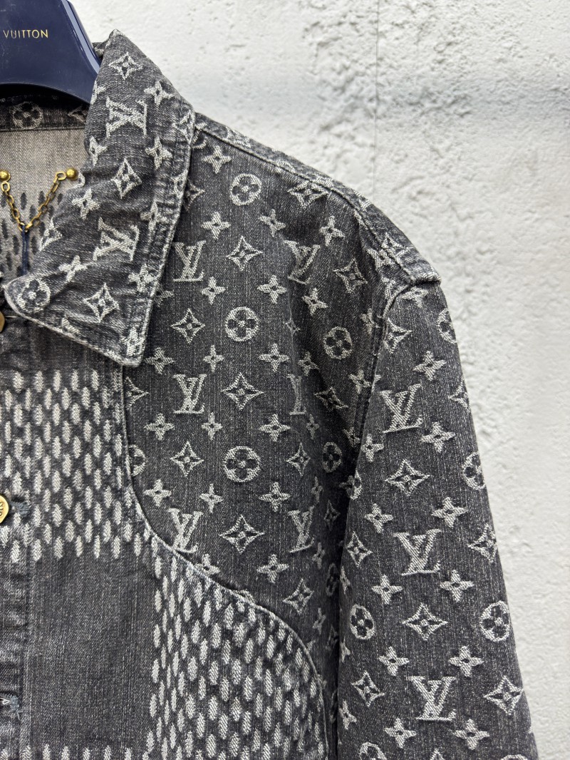 Lv co-branded nigo jacquard denim jacket 2 4