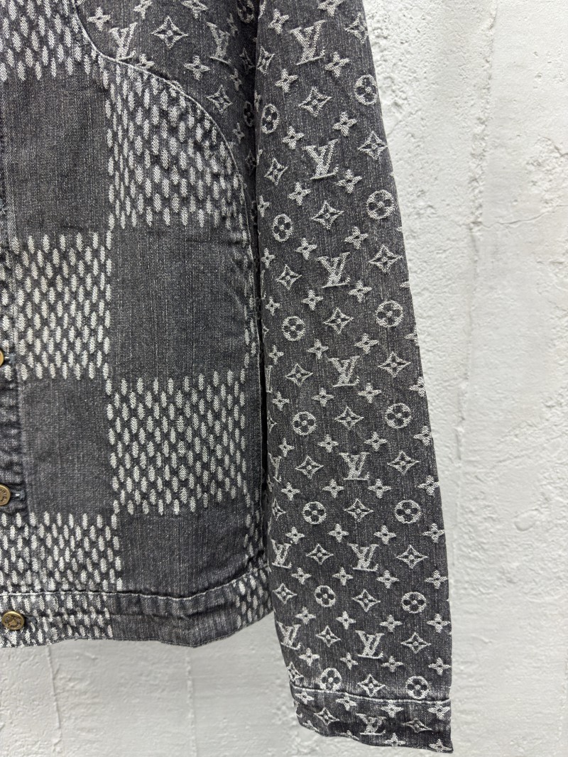 Lv co-branded nigo jacquard denim jacket 2 6