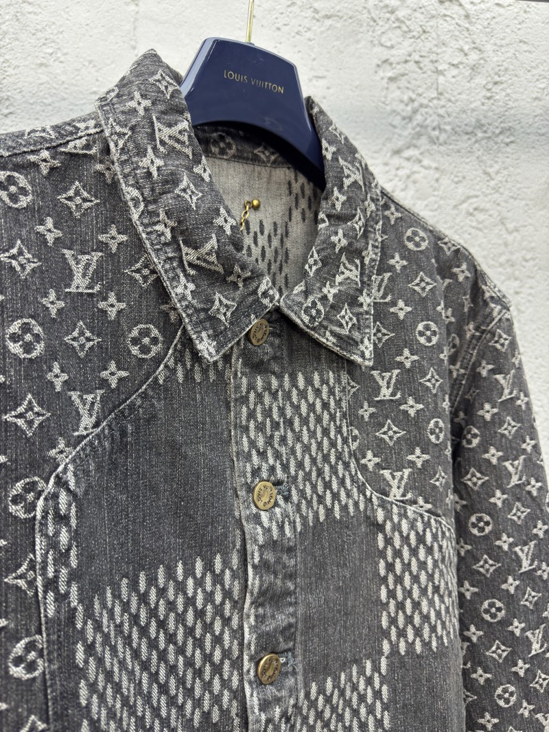 Lv co-branded nigo jacquard denim jacket 2 7