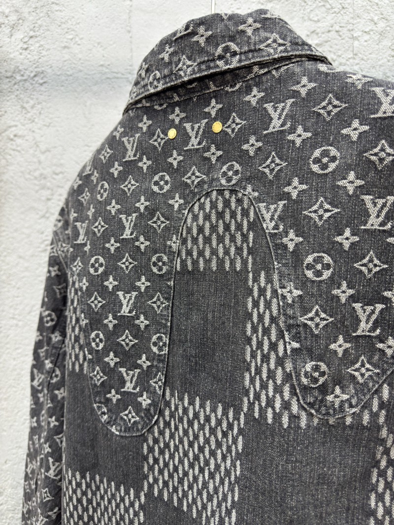Lv co-branded nigo jacquard denim jacket 2 8