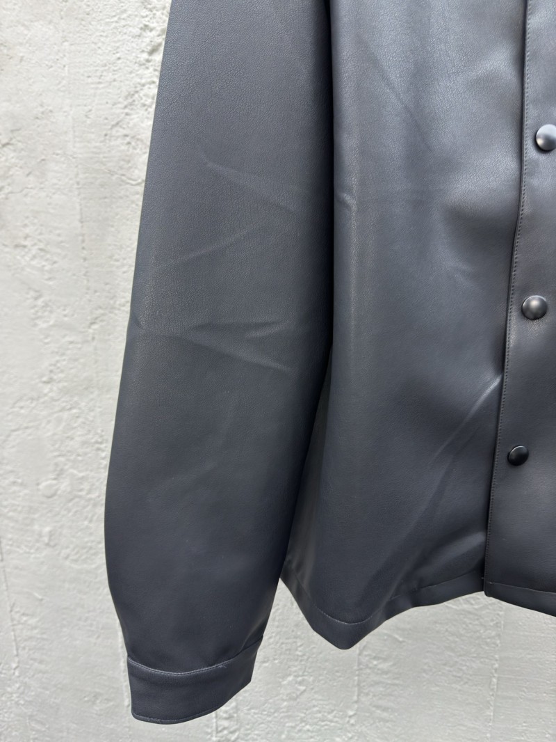 Prada Lambskin Triangle Label Leather Jacket 5