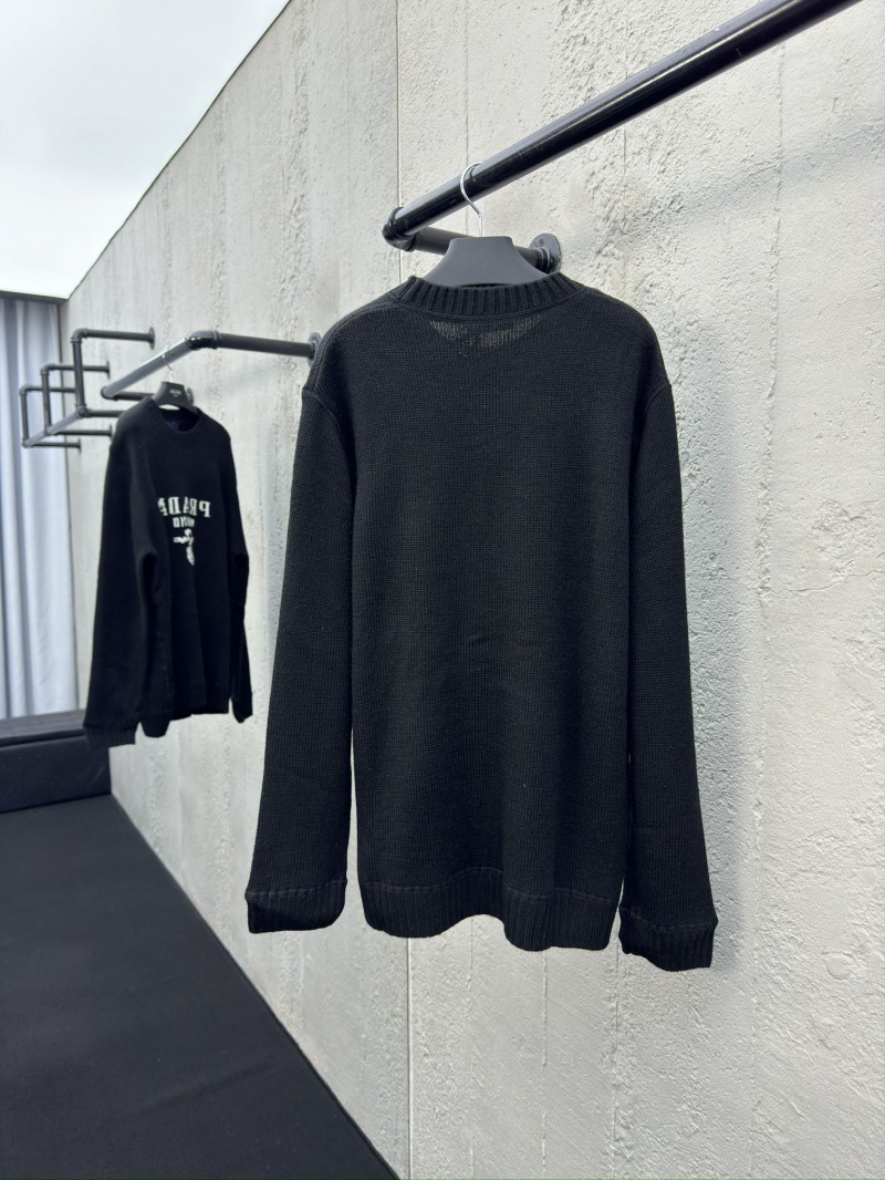 Prada Chest Logo Appliqué Sweater 1 1