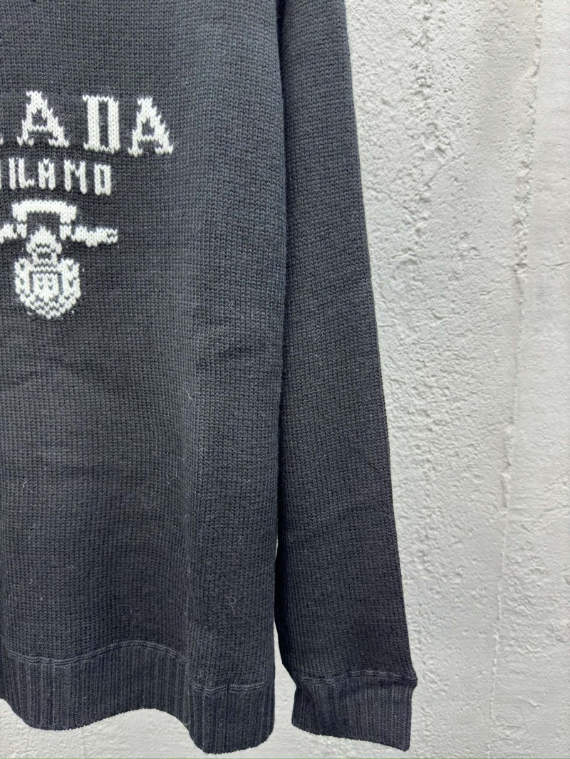 Prada Chest Logo Appliqué Sweater 1 6