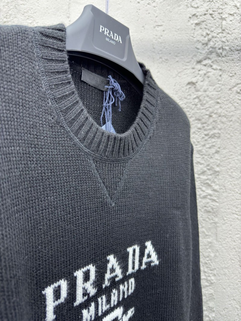 Prada Chest Logo Appliqué Sweater 1 7