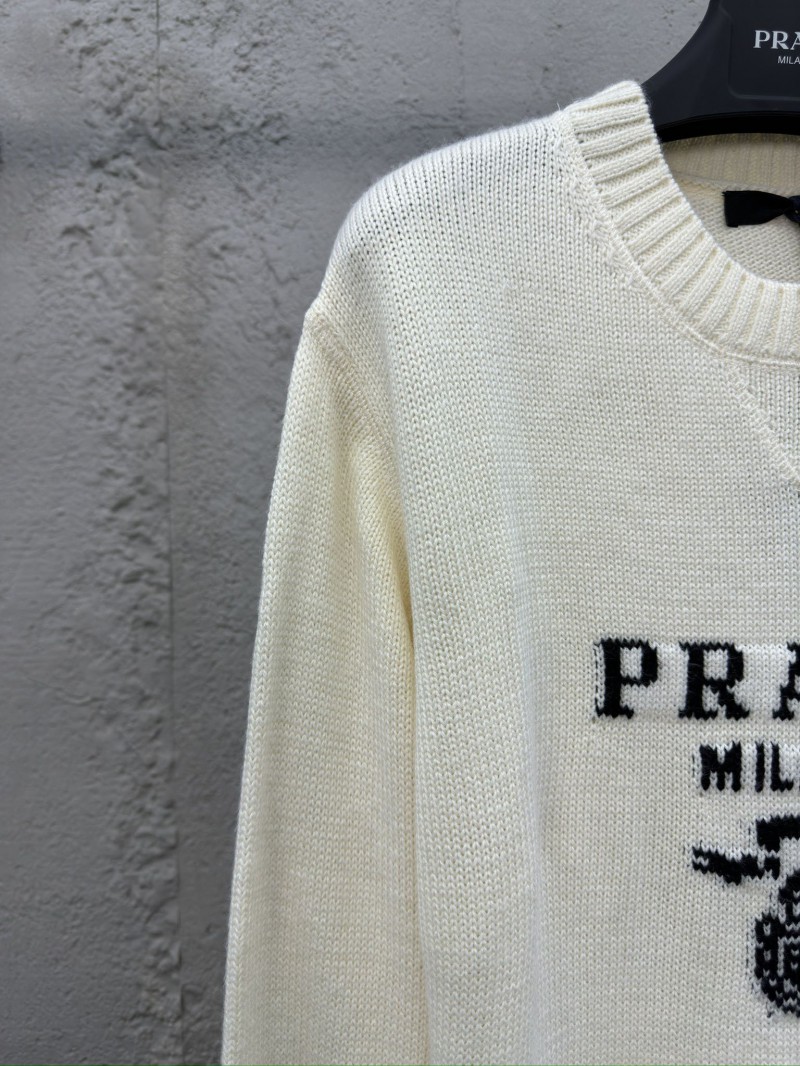 Prada Chest Logo Appliqué Sweater 2 3