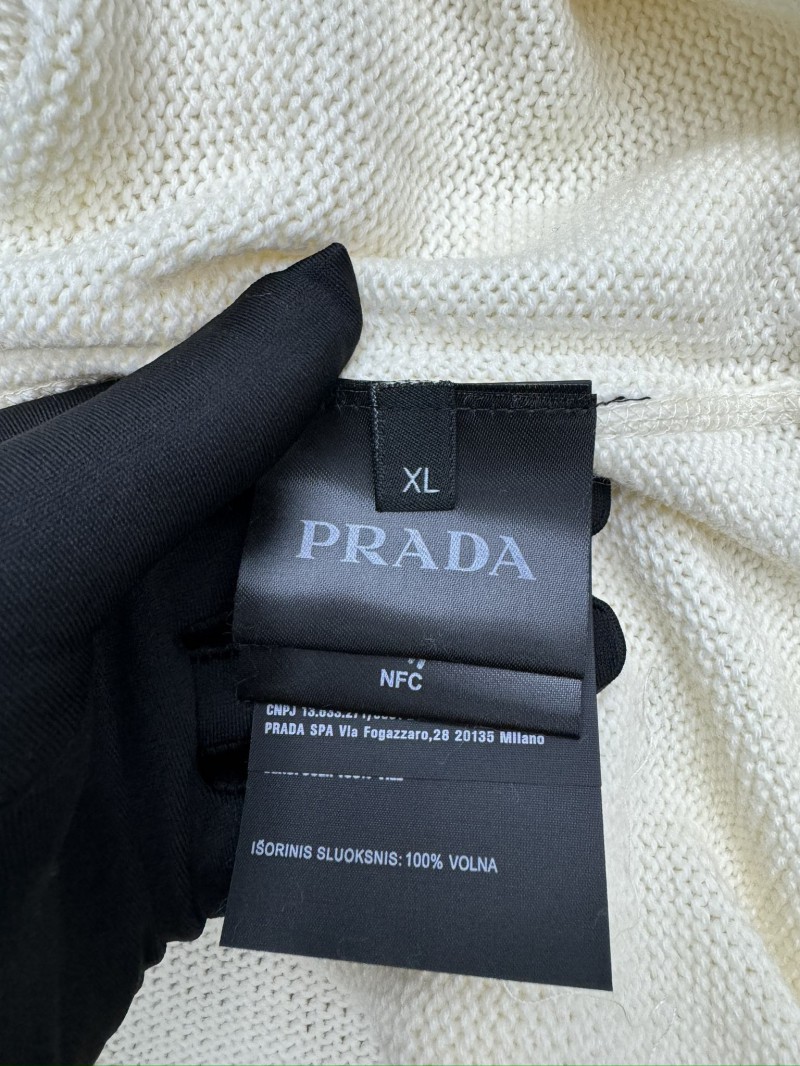 Prada Chest Logo Appliqué Sweater 2 8