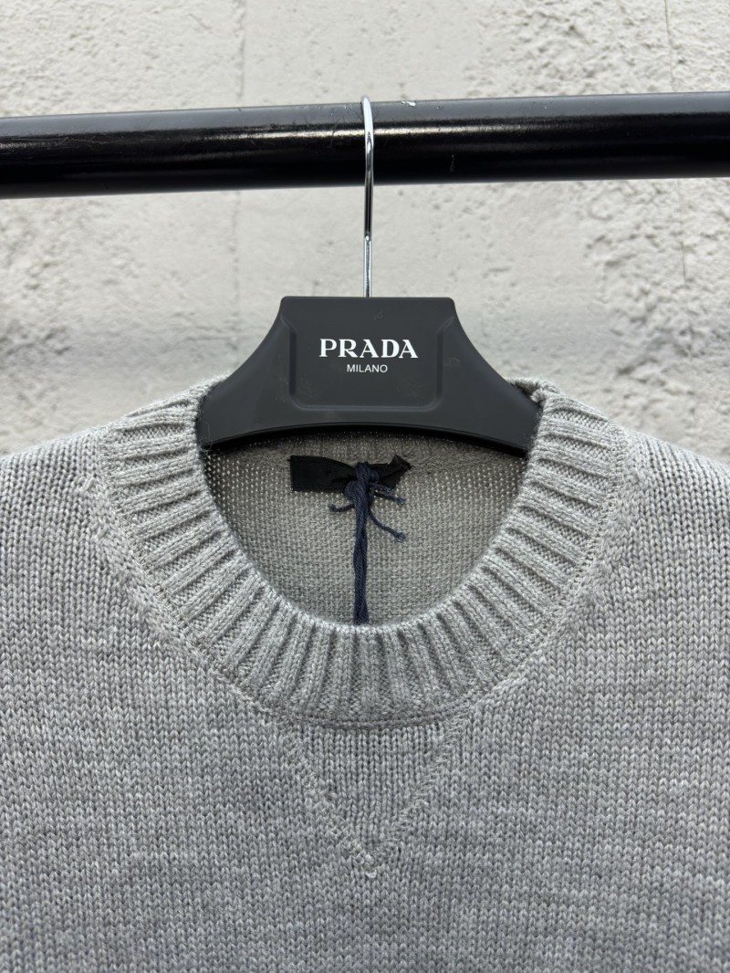 Prada Chest Logo Appliqué Sweater 3 2