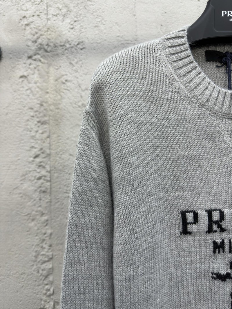 Prada Chest Logo Appliqué Sweater 3 3