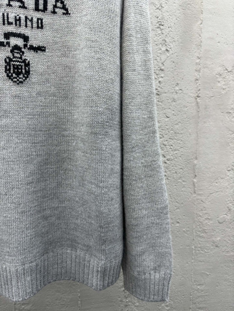 Prada Chest Logo Appliqué Sweater 3 6
