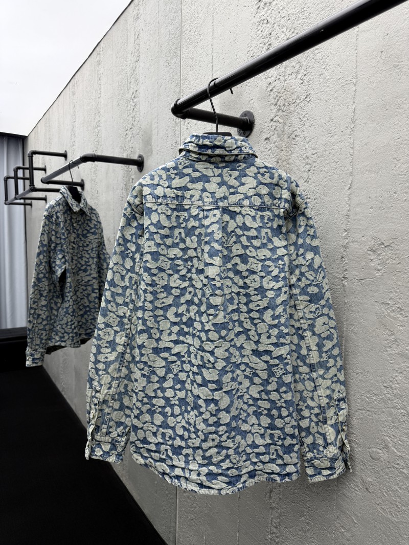Lv jacquard work denim jacket 1