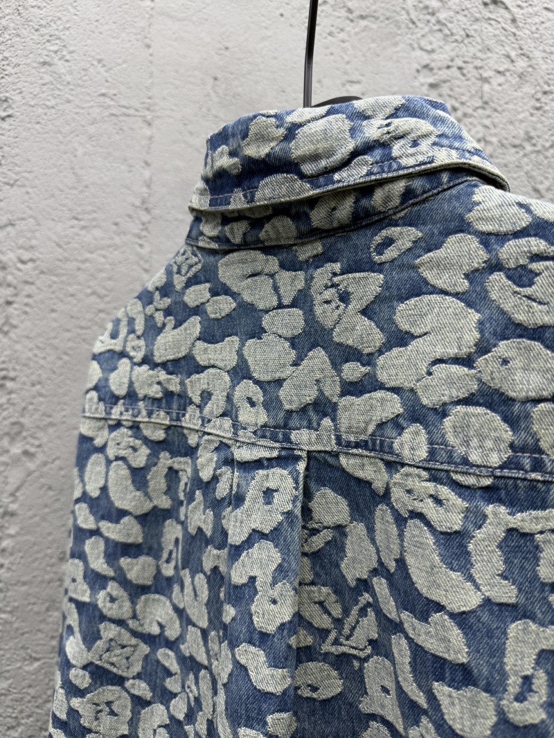 Lv jacquard work denim jacket 8