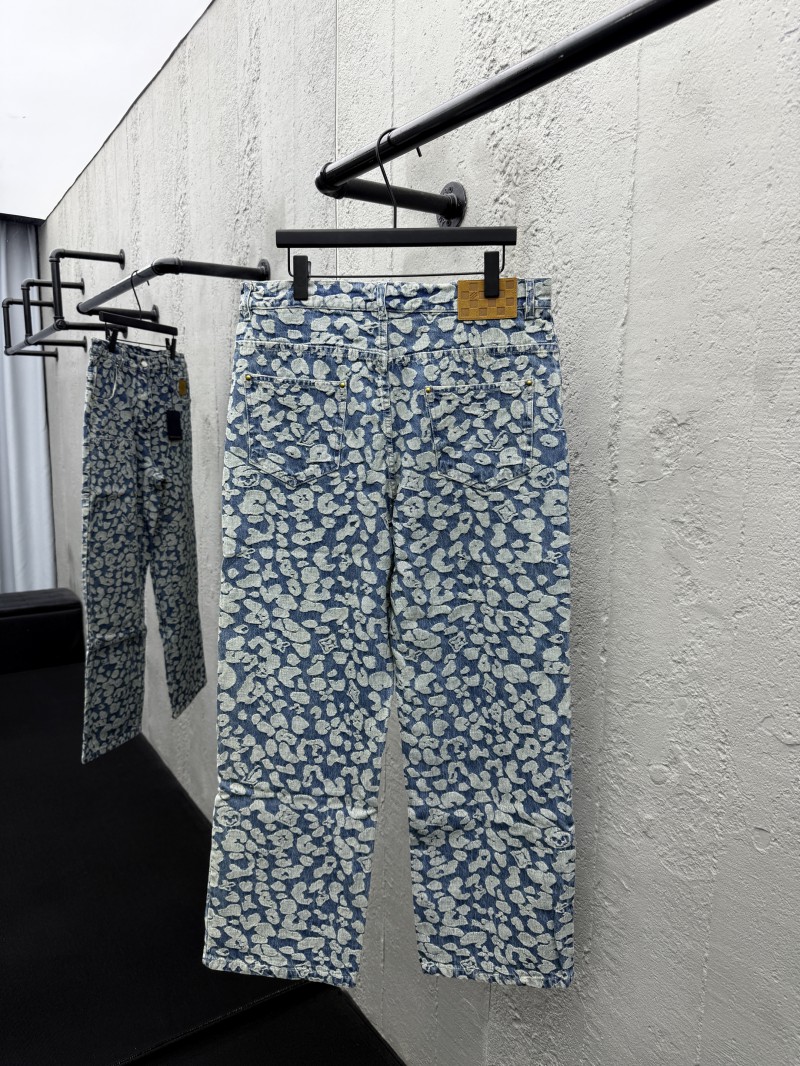 Lv jacquard workwear jeans 1