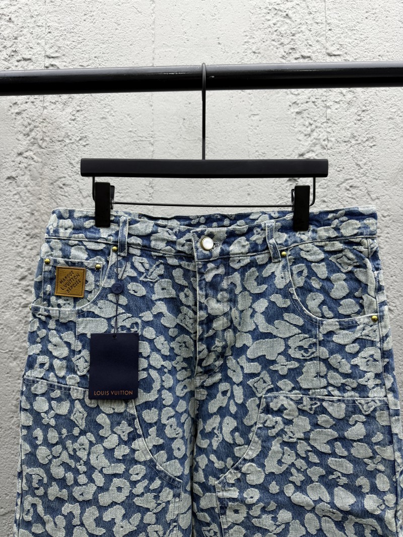 Lv jacquard workwear jeans 2