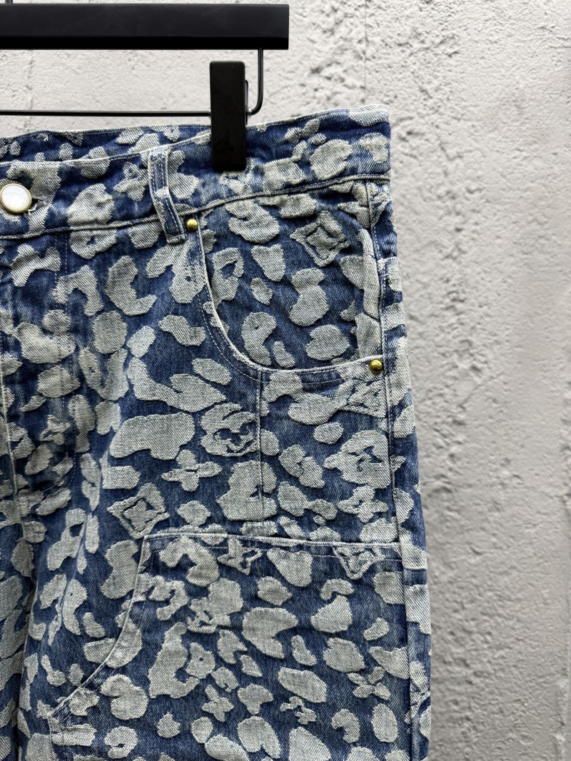 Lv jacquard workwear jeans 4
